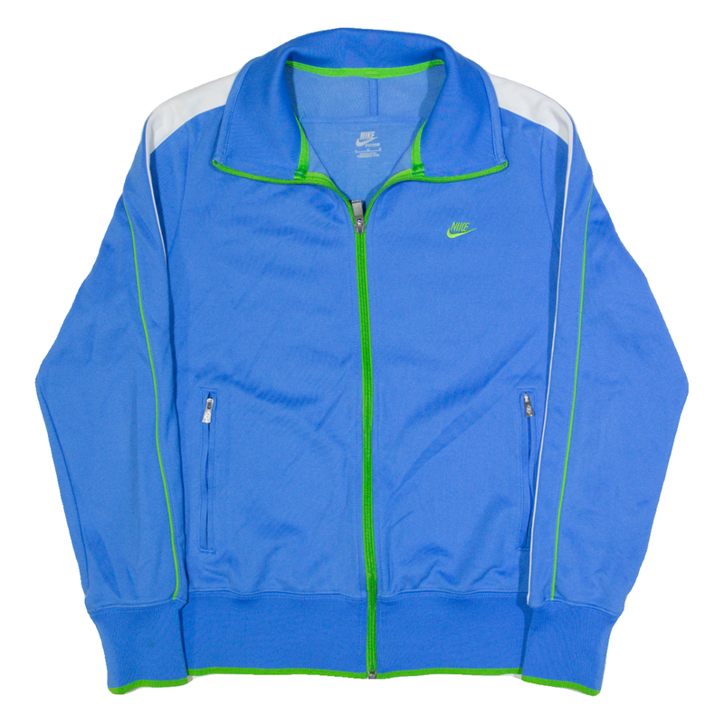 NIKE Womens Track Jacket Blue L