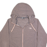 THE NORTH FACE Womens Fleece Jacket Pink Hooded L