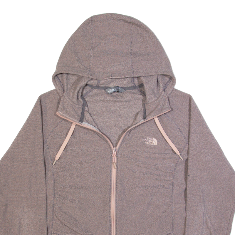THE NORTH FACE Womens Fleece Jacket Pink Hooded L