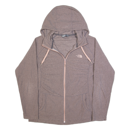 THE NORTH FACE Womens Fleece Jacket Pink Hooded L
