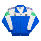 ASICS Italia Mens Track Jacket Blue 90s Colourblock M