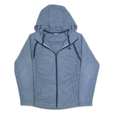 THE NORTH FACE Womens Fleece Jacket Blue Hooded M