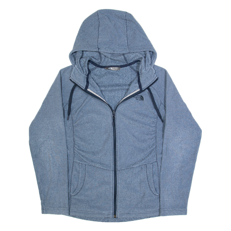 THE NORTH FACE Womens Fleece Jacket Blue Hooded M