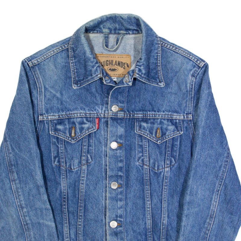 HIGHLANDS Womens Denim Jacket Blue M