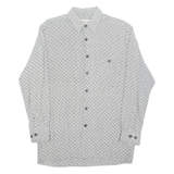 EMILIO ADANI Mens Shirt Grey Check Long Sleeve M