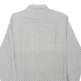EMILIO ADANI Mens Shirt Grey Check Long Sleeve M