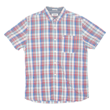TOMMY HILFIGER Denim Mens Formal Shirt Blue Check L