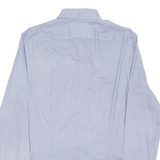 CALVIN KLEIN Slim Fit Mens Formal Shirt Blue Check Long Sleeve M