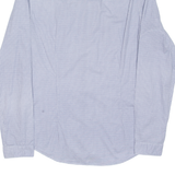CALVIN KLEIN Slim Fit Mens Formal Shirt Blue Check Long Sleeve M