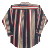 AUTHENTIC GFC Mens Shirt Black Striped Long Sleeve L