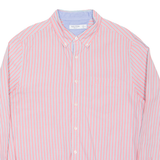 NAUTICA Slim Fit Mens Shirt Pink Pinstripe Long Sleeve XL