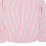 NAUTICA Slim Fit Mens Shirt Pink Pinstripe Long Sleeve XL