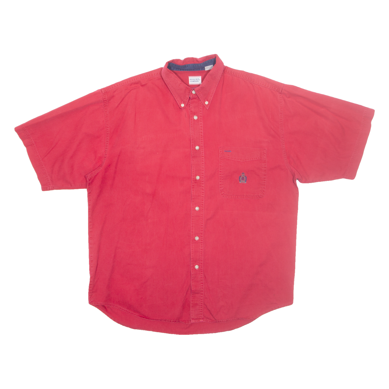 BUGLE BOY Mens Plain Shirt Red XL – Cerqular