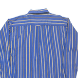 COLOR WEAR Mens Shirt Blue Pinstripe Long Sleeve XL