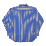 COLOR WEAR Mens Shirt Blue Pinstripe Long Sleeve XL