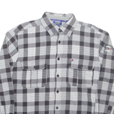 TOMMY HILFIGER Insulated Mens Shirt Grey Check Long Sleeve S