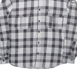 TOMMY HILFIGER Insulated Mens Shirt Grey Check Long Sleeve S