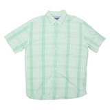 TOMMY HILFIGER Mens Shirt Green Check L