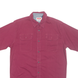 WRANGLER Mens Plain Shirt Maroon S