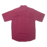 WRANGLER Mens Plain Shirt Maroon S