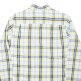 TOMMY HILFIGER Mens Shirt Yellow Check Long Sleeve S