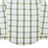 TOMMY HILFIGER Mens Shirt Yellow Check Long Sleeve S