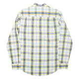 TOMMY HILFIGER Mens Shirt Yellow Check Long Sleeve S
