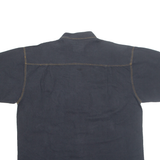 SIERRA PACIFIC Denim Look Mens Plain Shirt Black XL