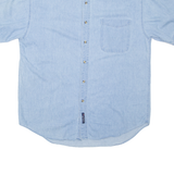 PORT AND COMPANY Denim Look Mens Plain Shirt Blue L