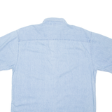 PORT AND COMPANY Denim Look Mens Plain Shirt Blue L