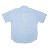 PORT AND COMPANY Denim Look Mens Plain Shirt Blue L