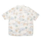 BATICK BAY Beach Fish Mens Shirt Beige Crazy Pattern XL