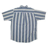 DAVID TAYLOR Mens Shirt Blue Pinstripe L