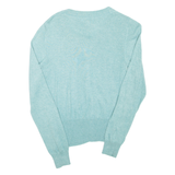 MONSOON Womens Cardigan Blue Tight Knit S