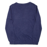 TOMMY HILFIGER Mens Jumper Blue Tight Knit L