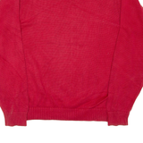 TOMMY HILFIGER Mens Jumper Red Tight Knit XL