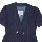 GAI MATTIOLO Womens Blazer Jacket Blue L