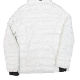 NAUTICA Womens Puffer Coat White Hooded L