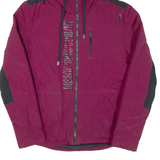 REEBOK Womens Rain Coat Purple Nylon Hooded S