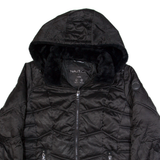 NAUTICA Insulated Womens Puffer Coat Black Hooded L