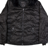 NAUTICA Insulated Womens Puffer Coat Black Hooded L