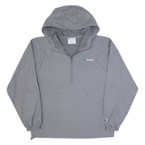 CHAMPION Mens Anorak Jacket Grey USA Hooded M