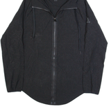ADIDAS Womens Rain Jacket Black Hooded Crazy Pattern S
