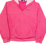 FILA Womens Anorak Jacket Pink Hooded L