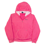 FILA Womens Anorak Jacket Pink Hooded L