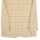 FREY Mens Blazer Jacket Beige Wool 90s Check S