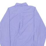 TOMMY HILFIGER Mens Shirt Purple Check Long Sleeve M