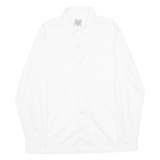 TRAILER Mens Plain Shirt White Long Sleeve M