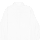 TRAILER Mens Plain Shirt White Long Sleeve M