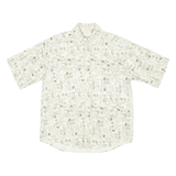 WOOLRICH Mens Shirt Green Crazy Pattern L